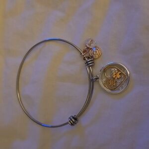 Love This Life charm bracelet. Two toned rose gold and silver accents.